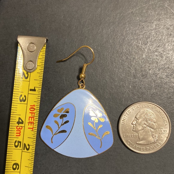 🖤Cloisonné Vtg earrings - Picture 6 of 8